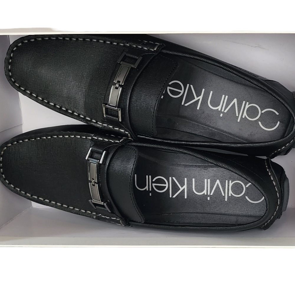 Calvin Klein Men's Black Slip On Shoes Magnus Driver Loafer - Picture 4 of 16